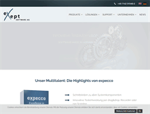 Tablet Screenshot of exept.de